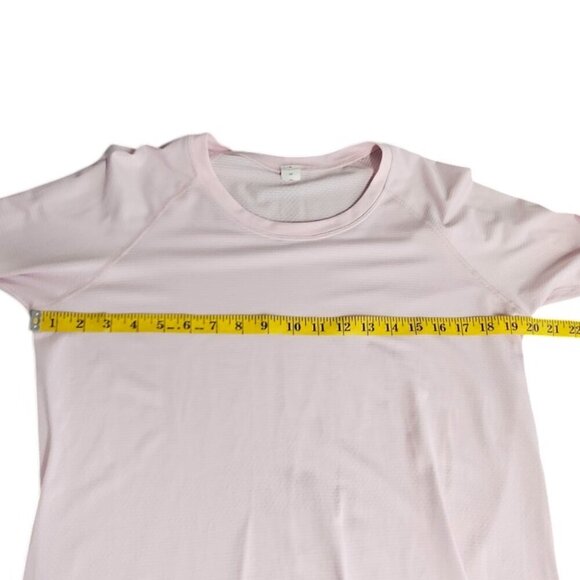 Lululemon Womens Swiftly Tech Long Sleeve 2.0 Pink, Thumbholes, Light, Size 14 - Picture 7 of 9